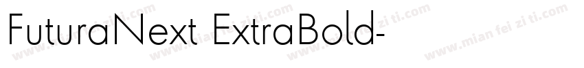 FuturaNext ExtraBold字体转换